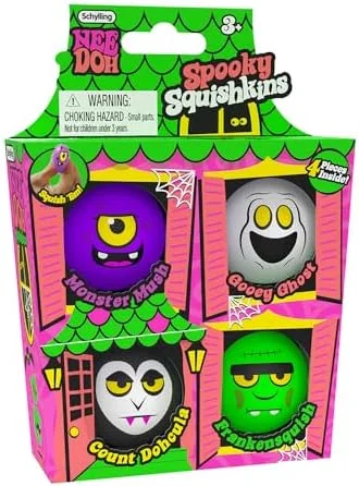NeeDoh Spooky Squishkins Haunted House 4-Pack