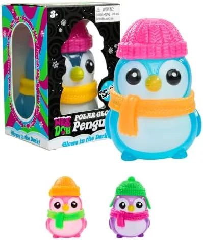 NeeDoh Squishmas Polar Glow Penguin