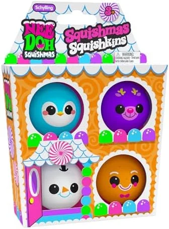 NeeDoh Squishmas Squishkins 4-Pack