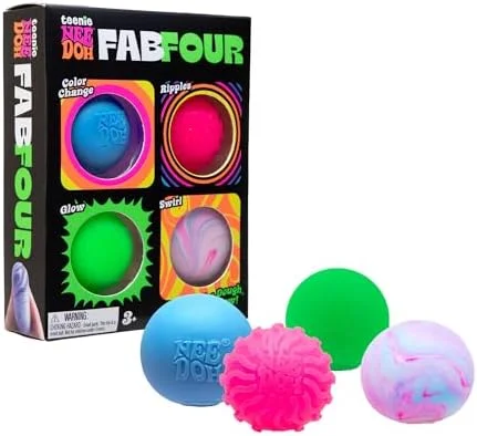 NeeDoh Teenie Fab Four 4-Pack