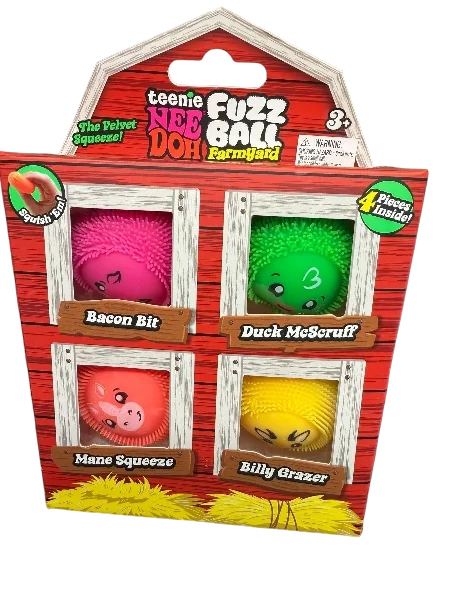 NeeDoh Teenie Fuzz Ball Farm Yard