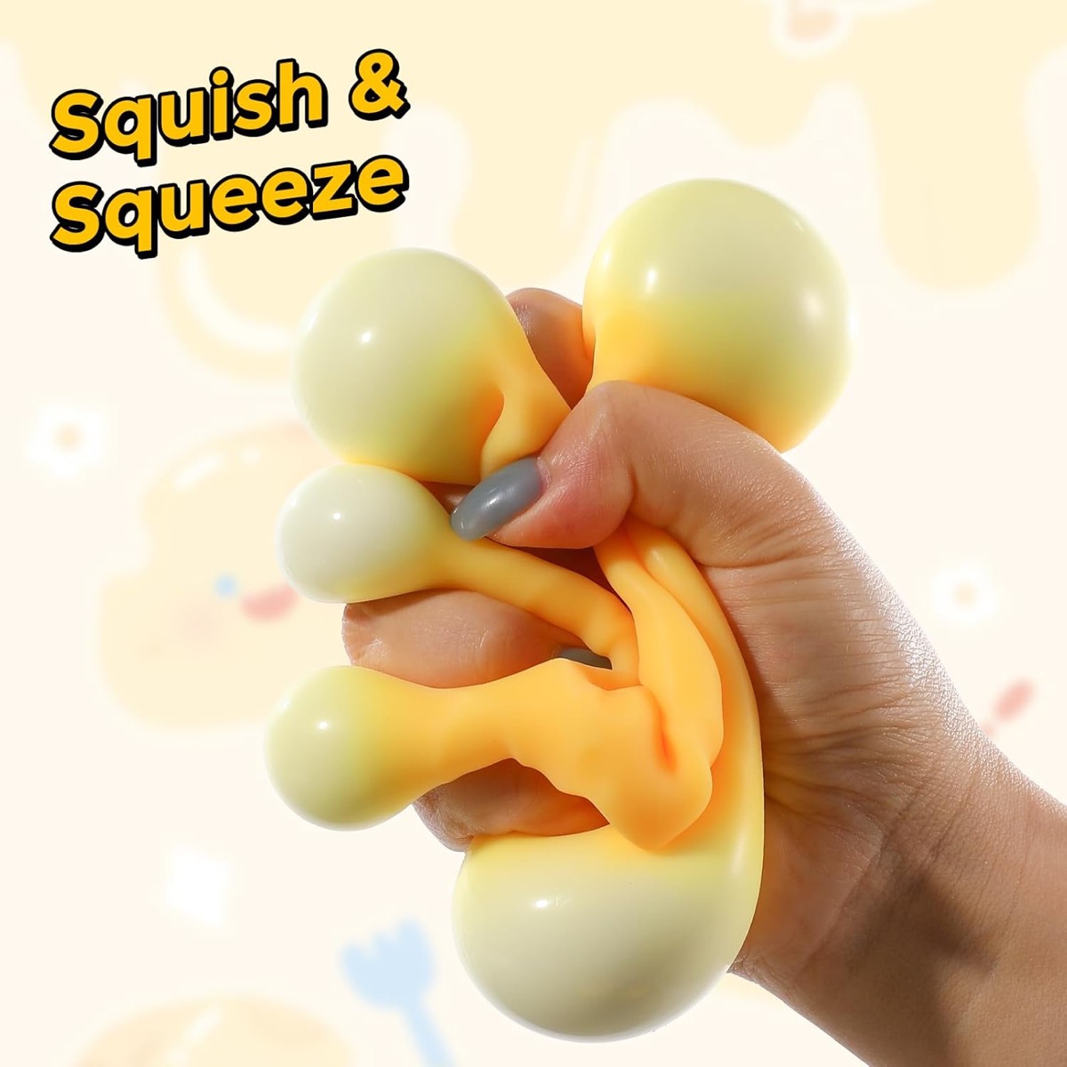 Soft moldable NeeDoh Cheese style squishy toy