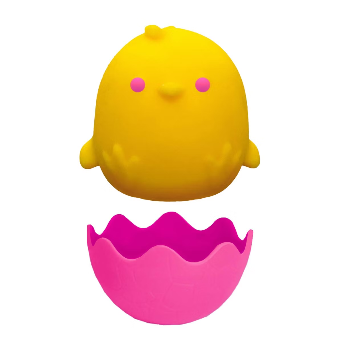 Chicka Deedo's neon chick-in-egg squeeze toy