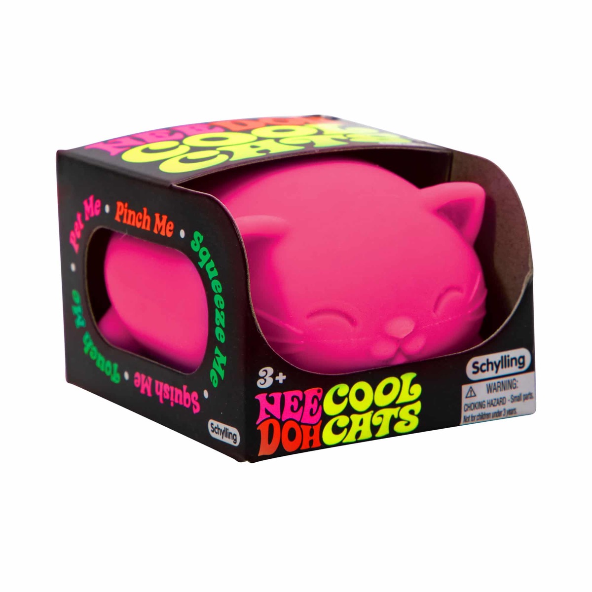 NeeDoh Cool Cats being squeezed