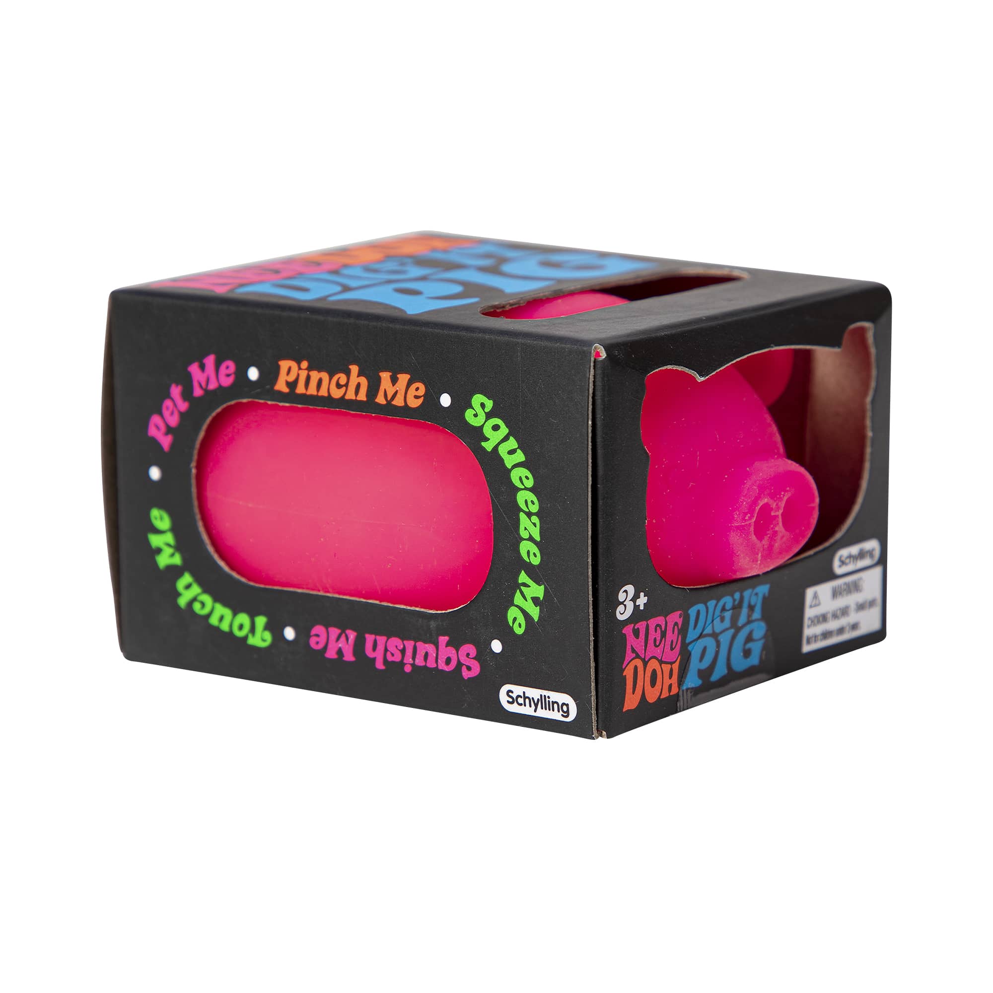 NeeDoh Dig It Pig all four neon styles