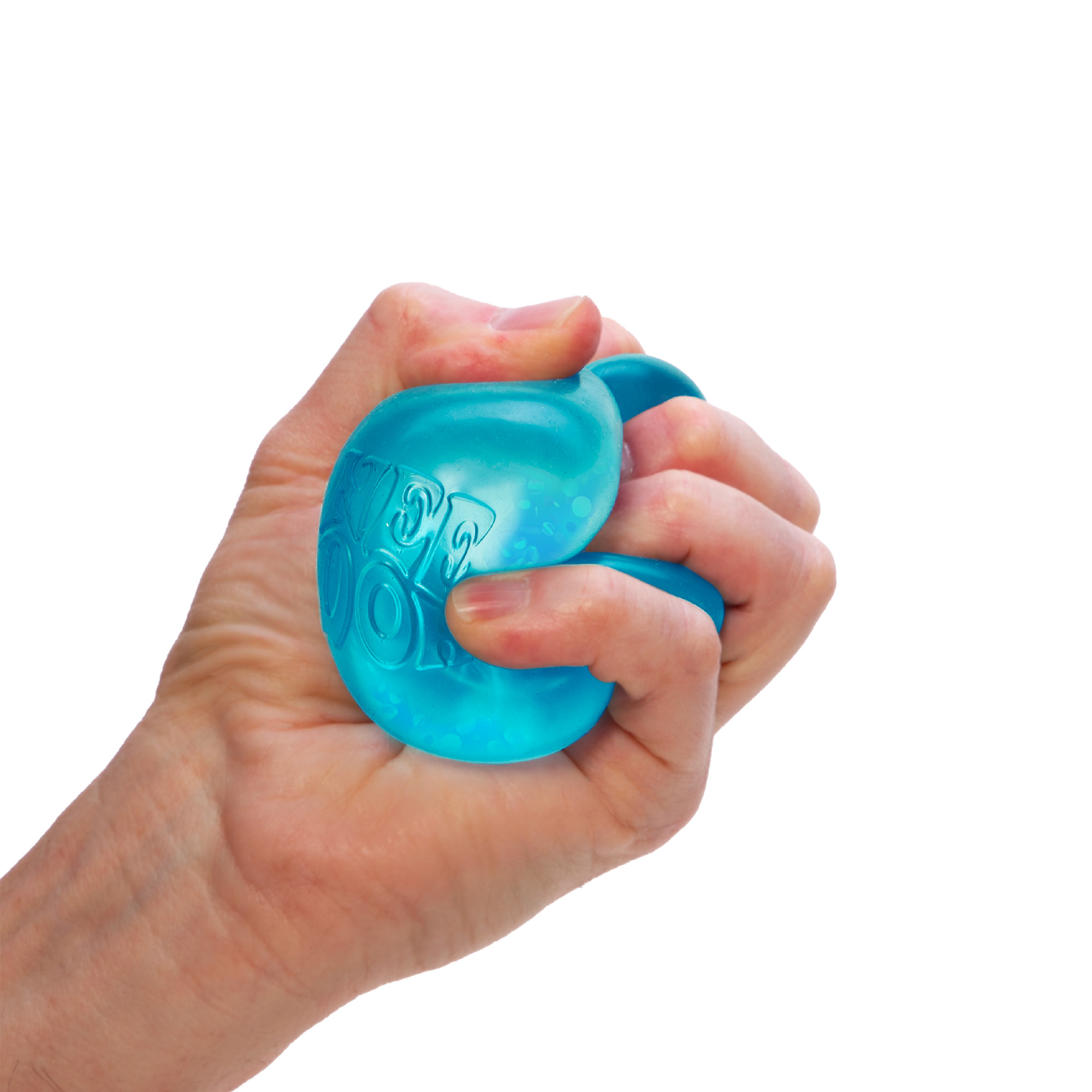 NeeDoh Dream Drop being squeezed to show the dreamy squish