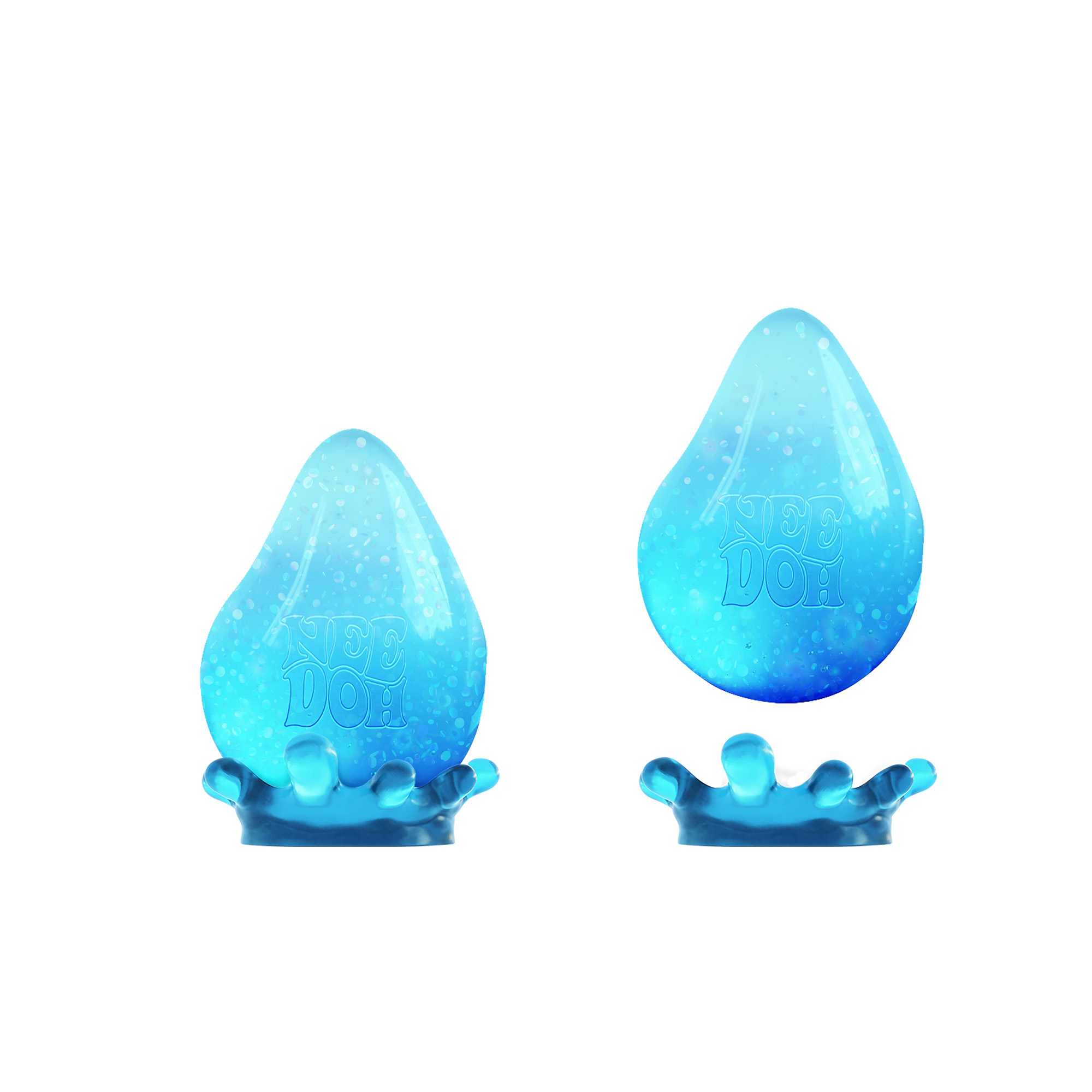 NeeDoh Dream Drop assorted colors - pink, blue, and purple