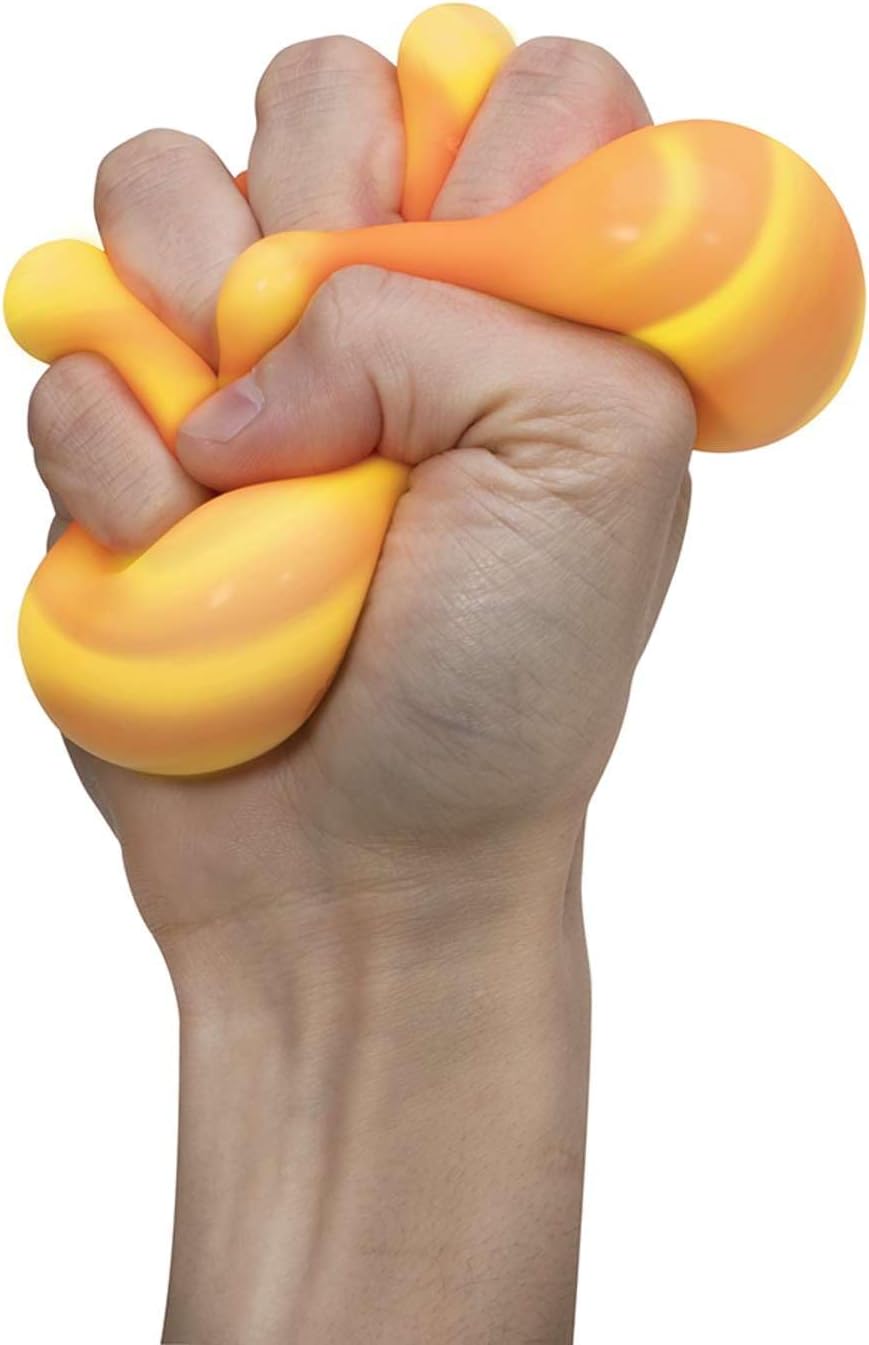 NeeDoh Egg squishy toy being squeezed