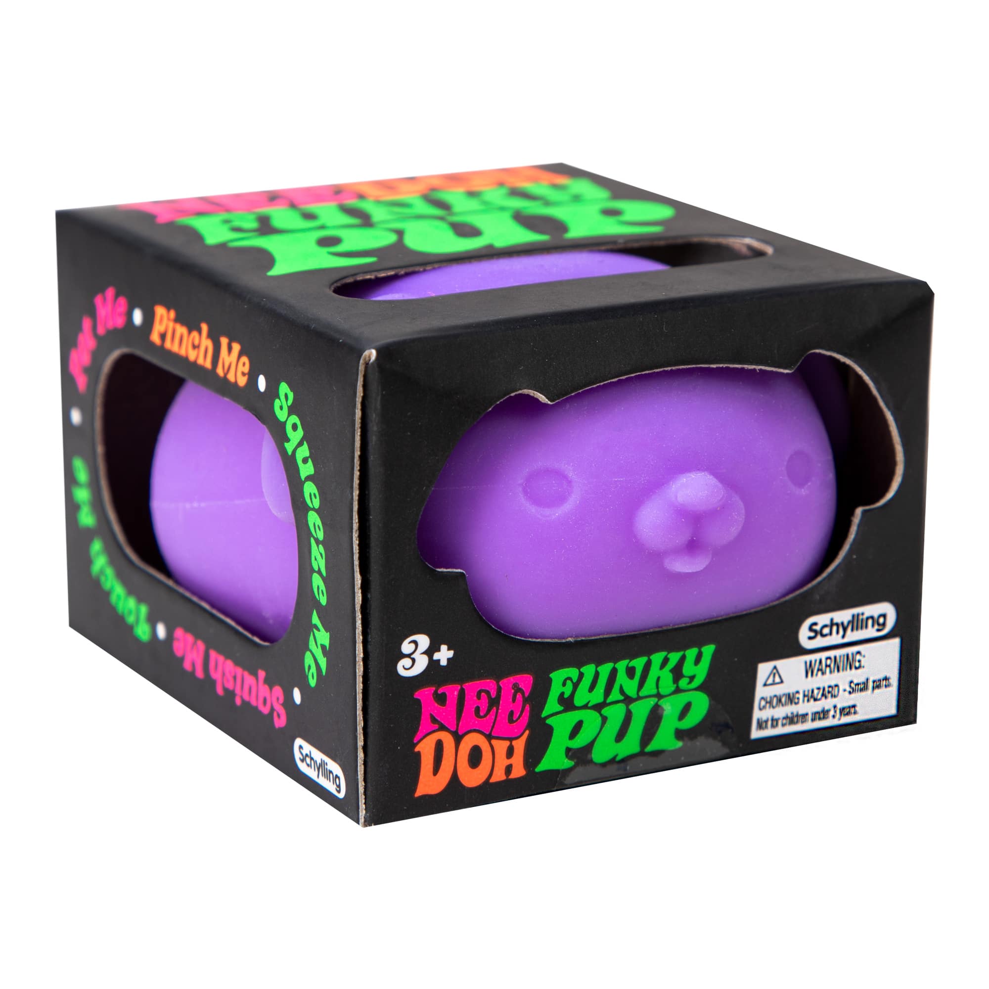 NeeDoh Funky Pups all four neon colors