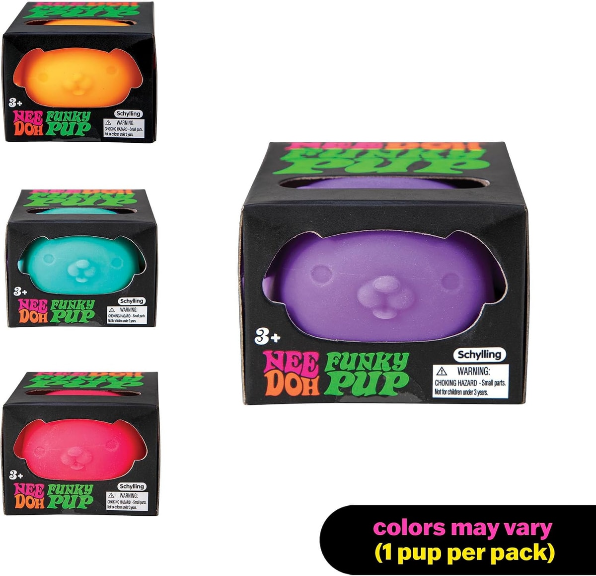 NeeDoh Funky Pups — assorted boxed pups