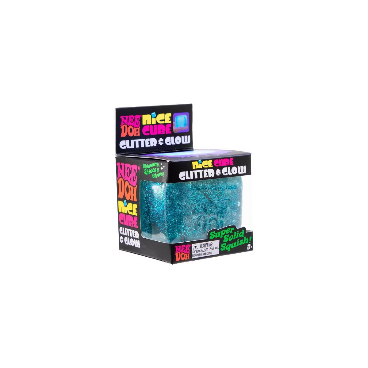 NeeDoh Glitter and Glow Niceberg sparkling cube