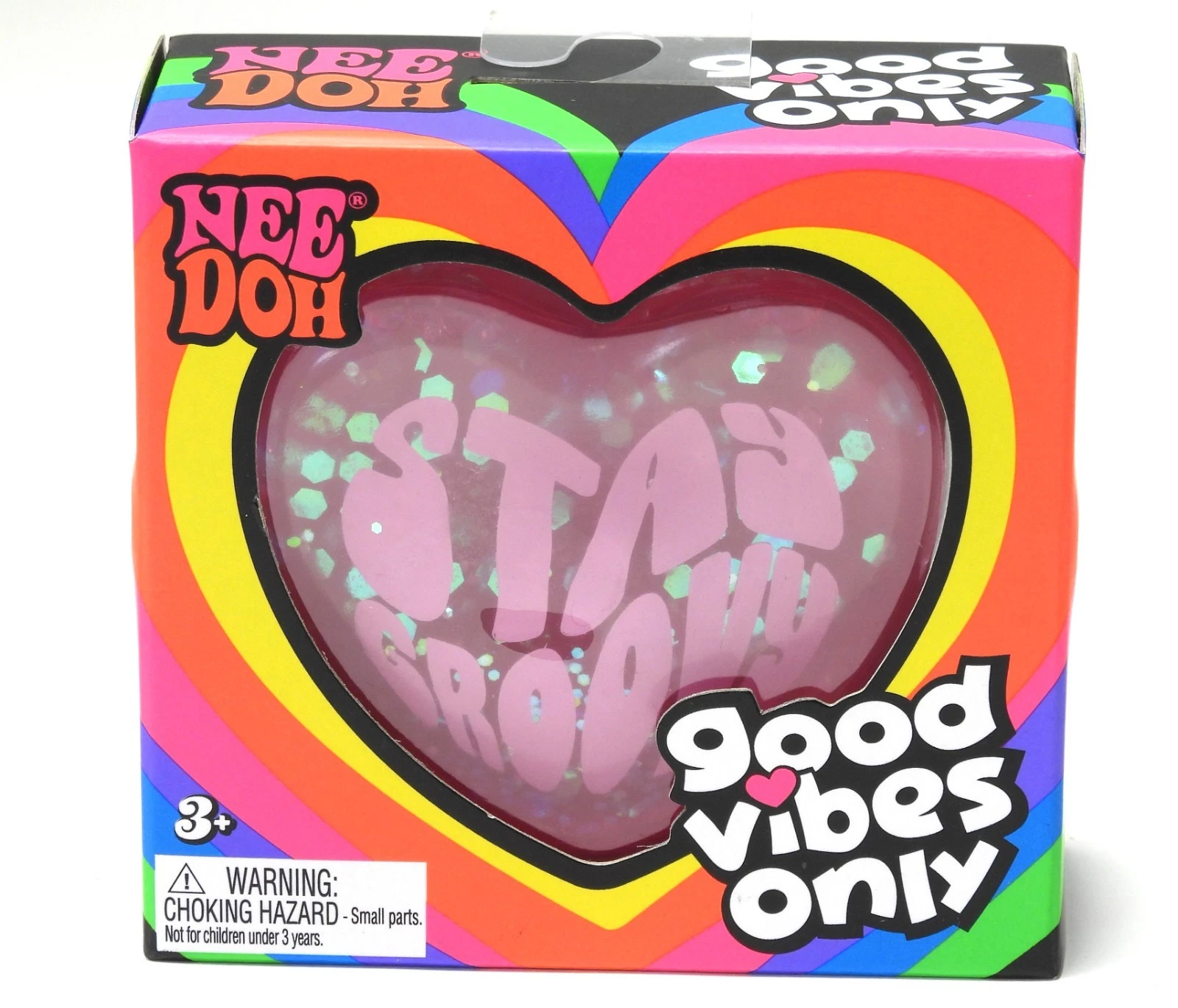 NeeDoh Good Vibes heart squishy toy