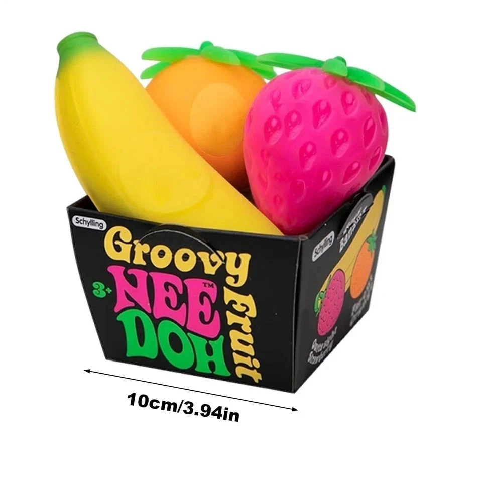 Groovy Fruit fruit-shaped sensory squish set
