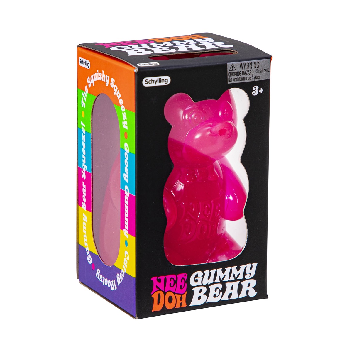 NeeDoh Gummy Bear squishy with googly eyes