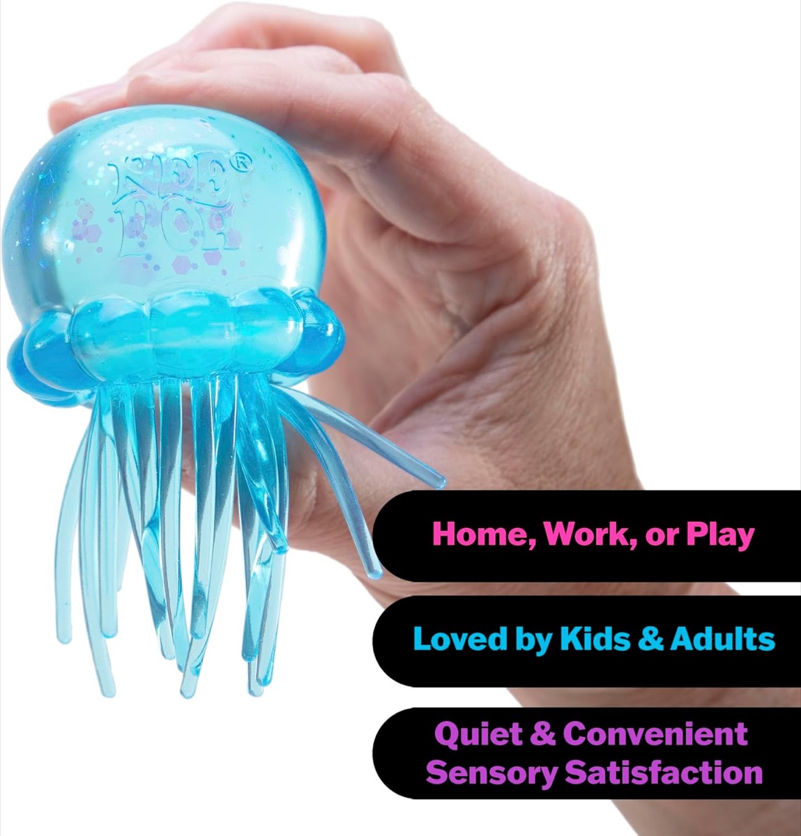 NeeDoh Jelly Squish ocean-inspired colors