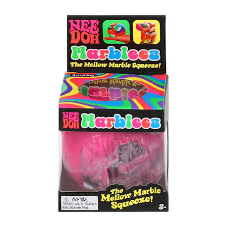 NeeDoh Marbleez round squishy with swirl colors