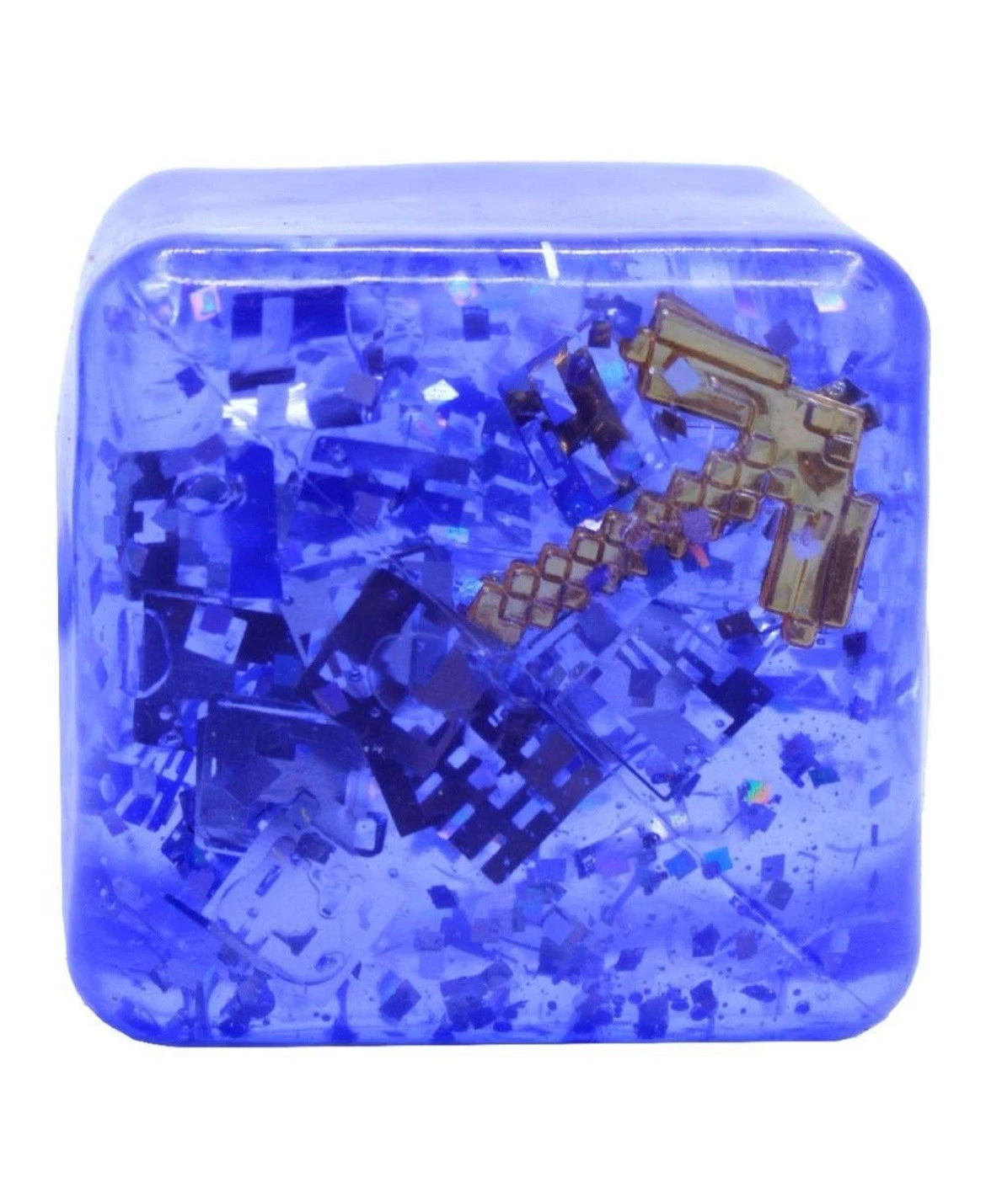 Creeper-colored Minecraft NeeDoh lookalike squishy cube