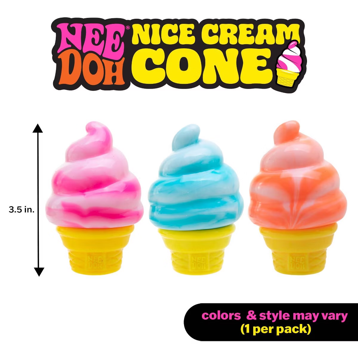 Nice Cream Cone ice cream squishy multiple colors
