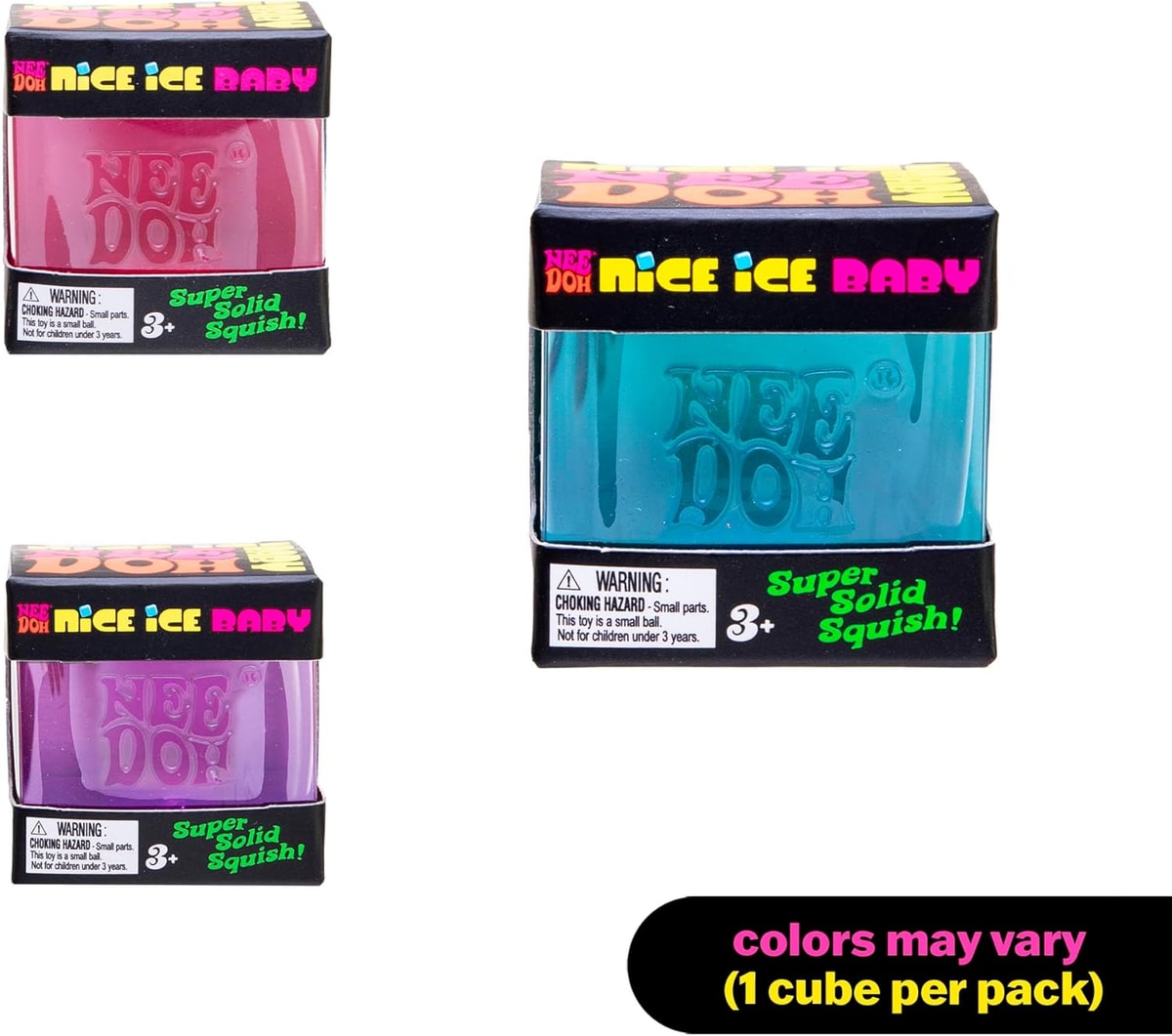 NeeDoh Nice Ice Baby — assorted boxed cubes