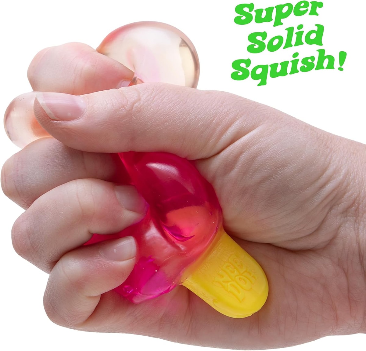 NeeDoh Nicesicle — toy being squeezed