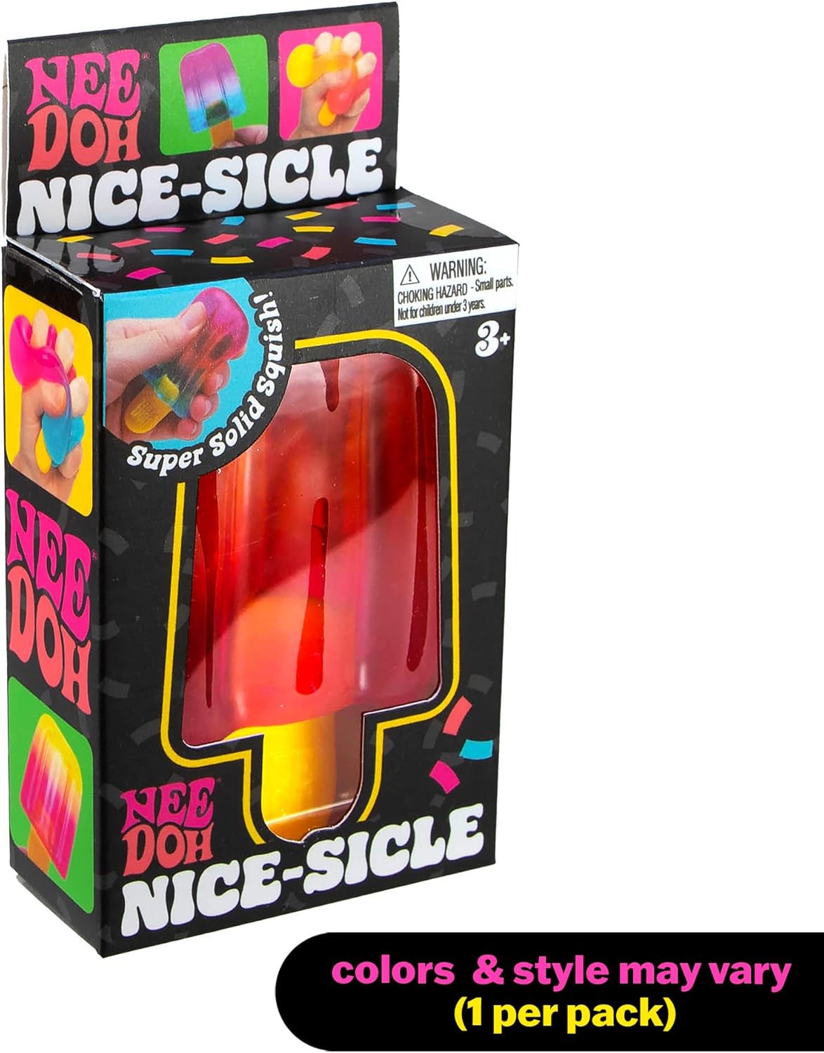 Nice-Sicle showing popsicle shape with stick handle