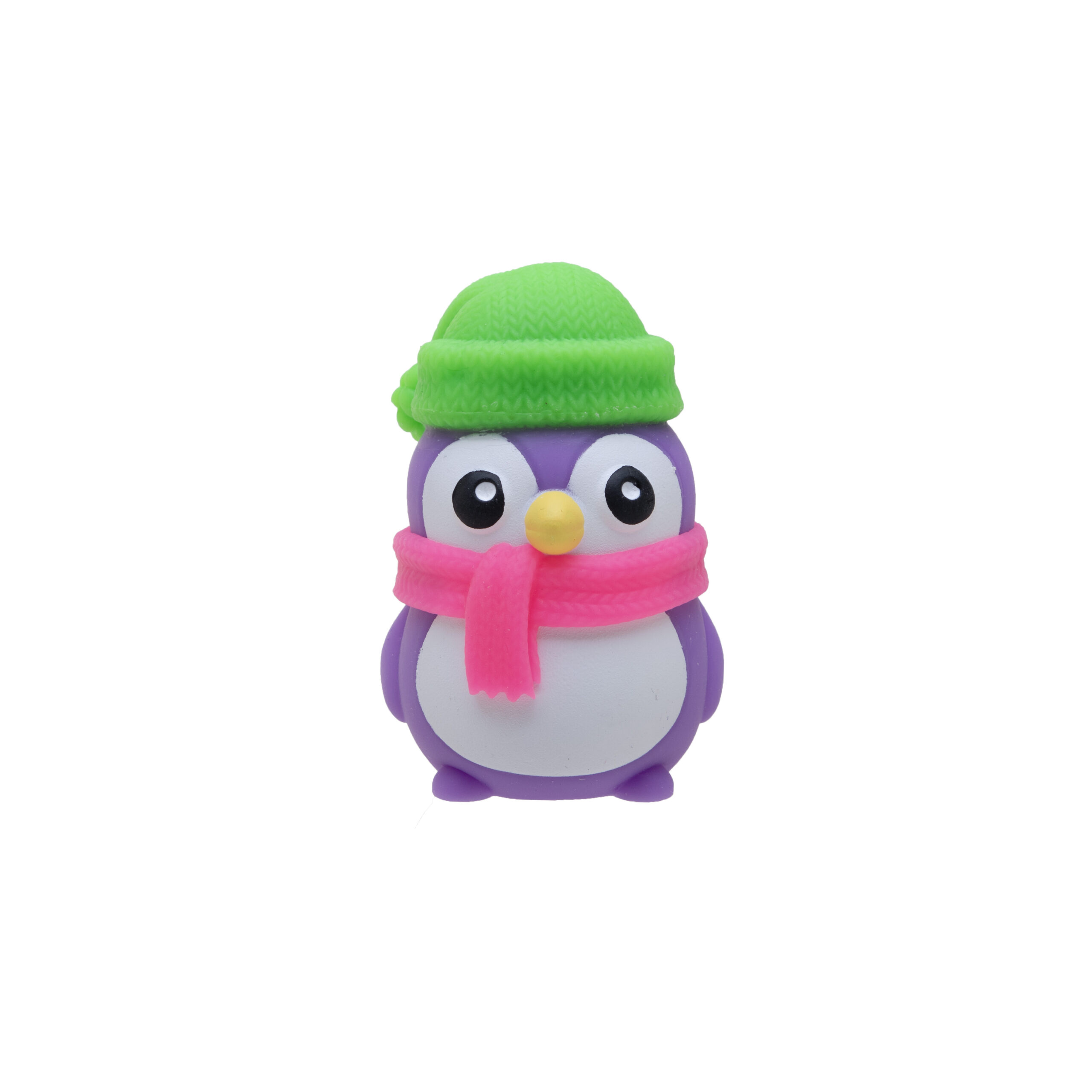 NeeDoh Polar Glow Penguin glowing in the dark