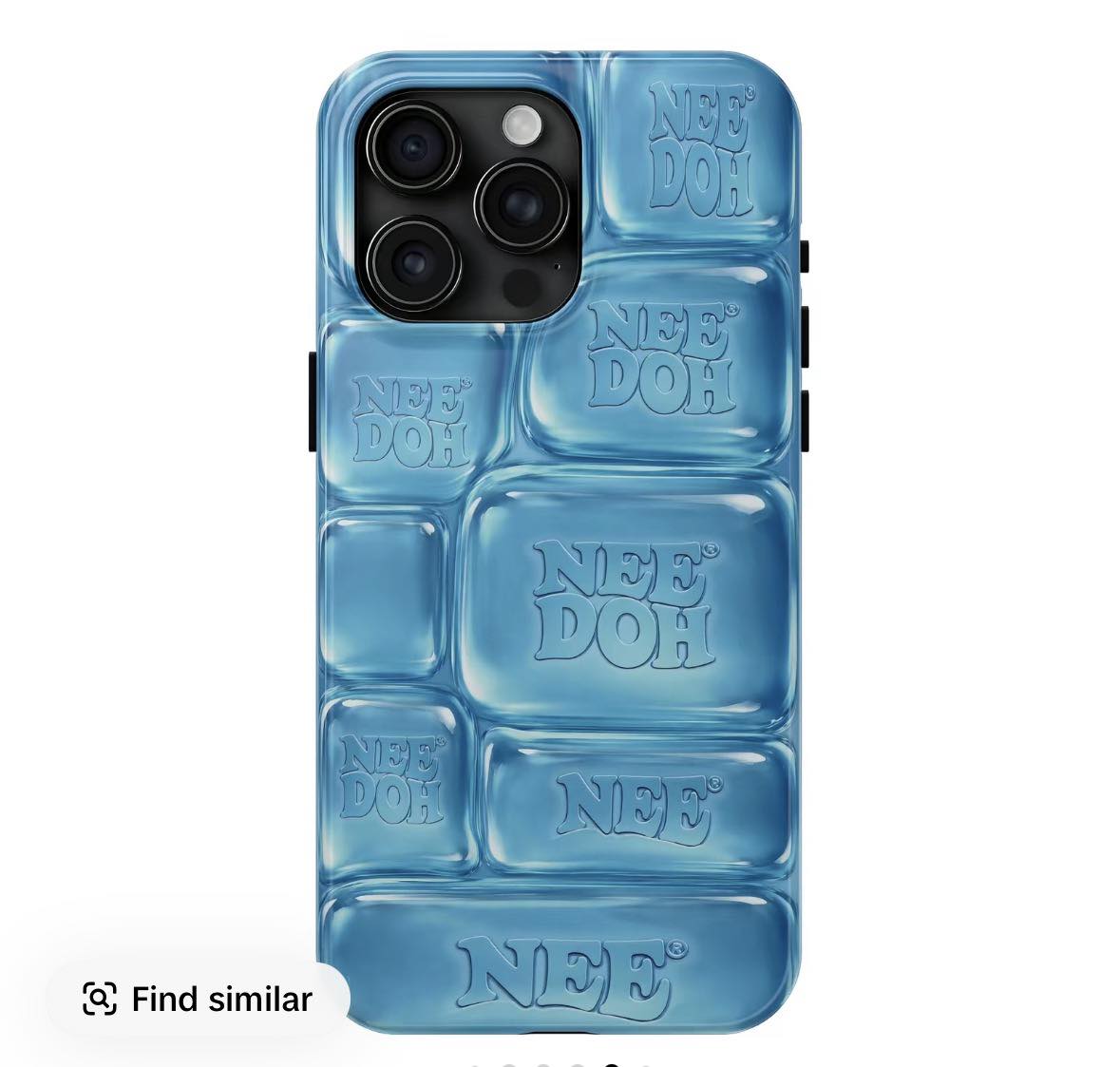NeeDoh-style squishy phone case with puffy 3D design