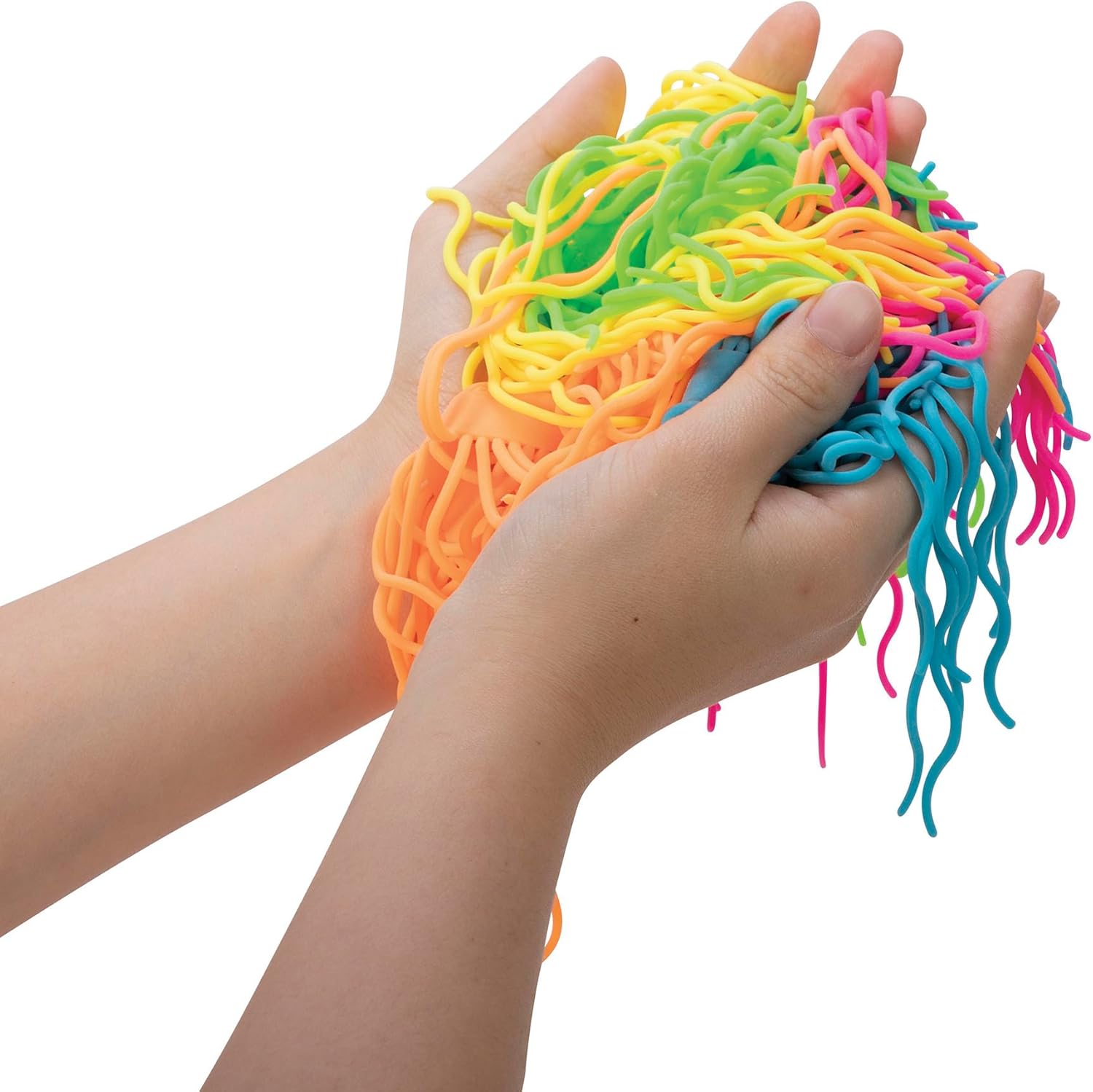 NeeDoh Ramen Noodlies green blue pink orange yellow noodles