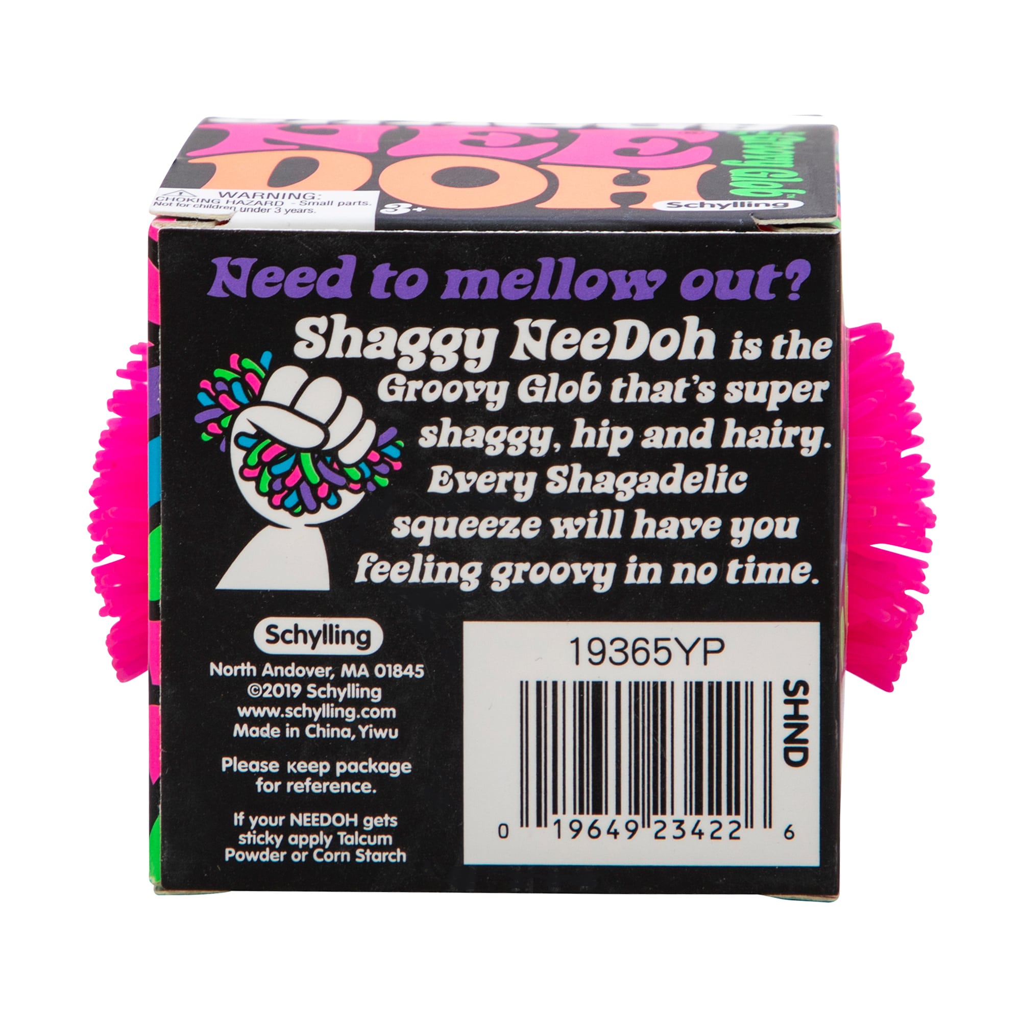 NeeDoh Shaggy squishy fidget toy in assorted colors
