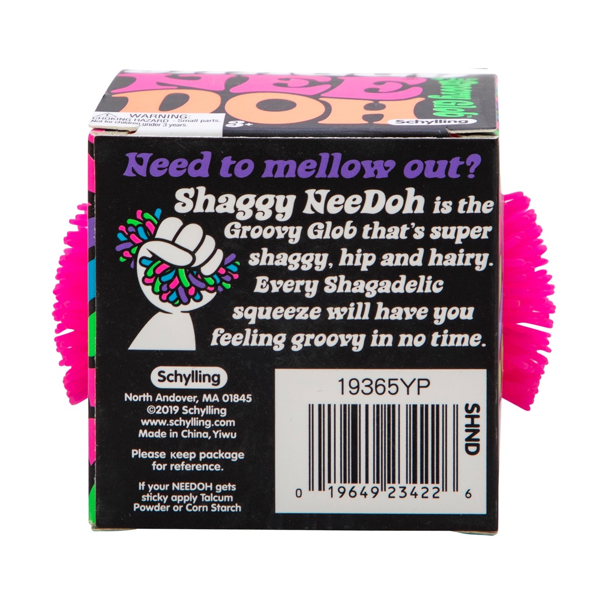 NeeDoh Shaggy squishy fidget toy in assorted colors
