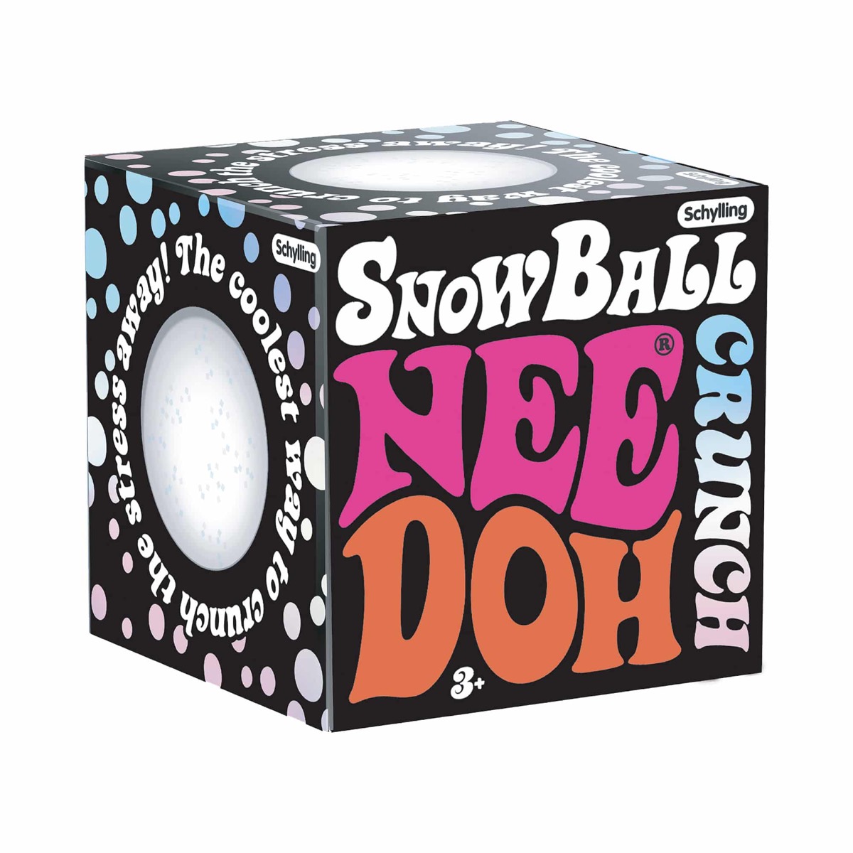 NeeDoh Snowball Crunch crunchy squishy ball
