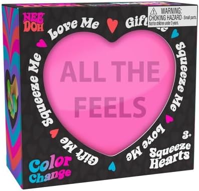 NeeDoh Squeeze Hearts mini candy-shaped squishies