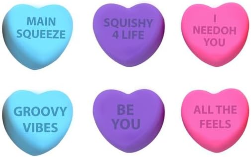 NeeDoh Squeeze Hearts pack of three small hearts
