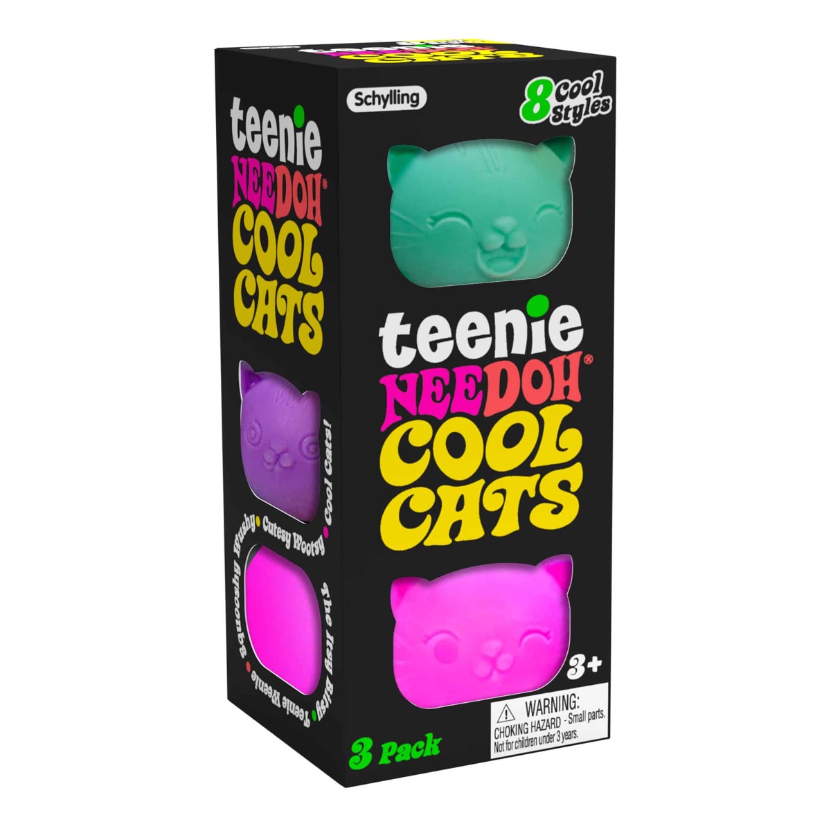 NeeDoh Teenie Cool Cats mini cat squishies