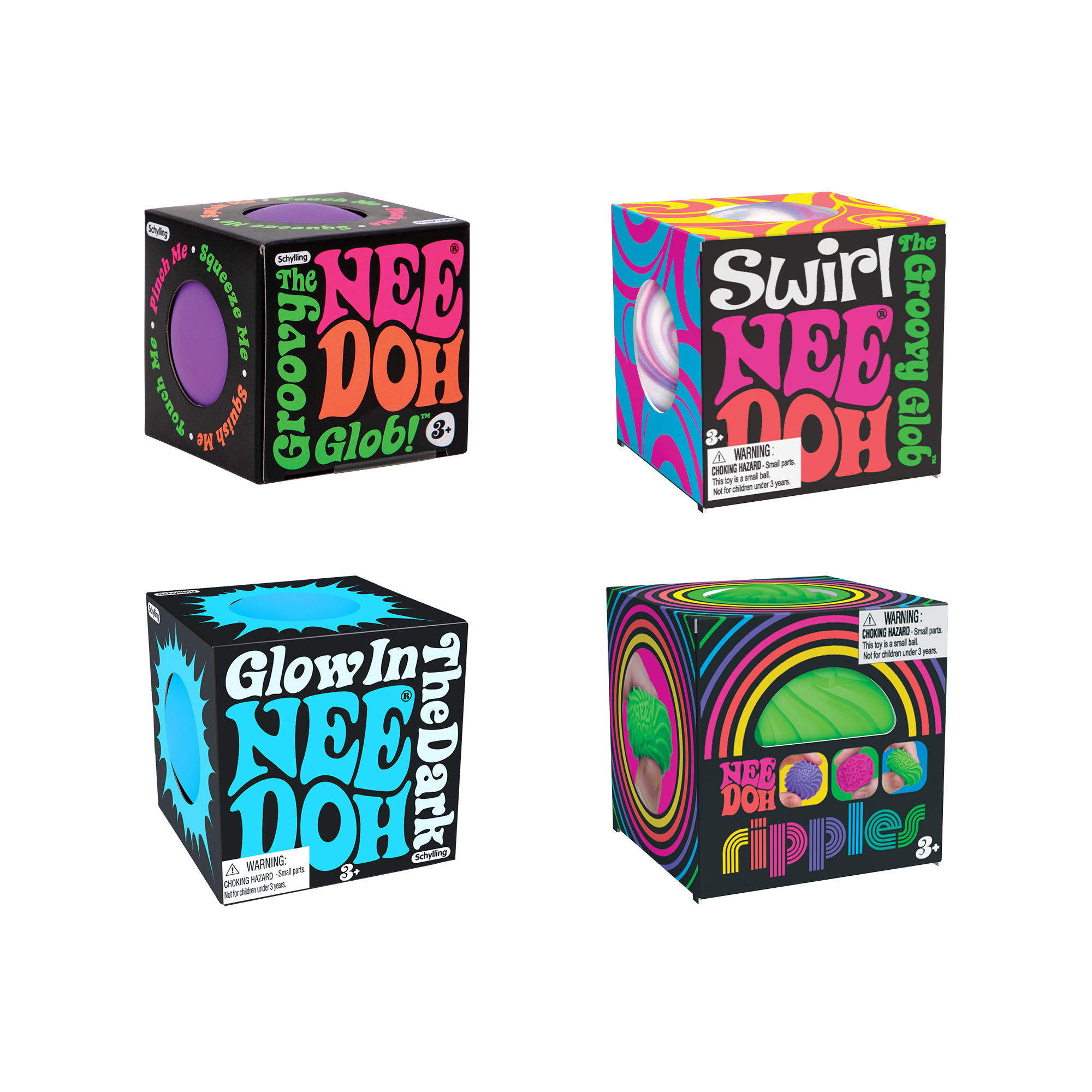 Teenie Singles showing all four styles