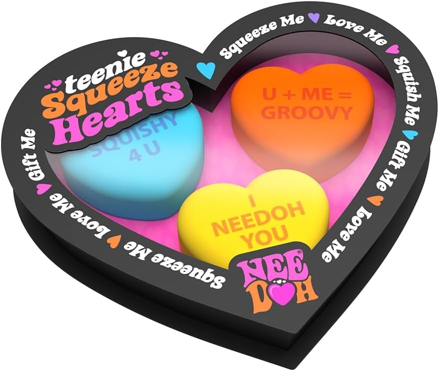 NeeDoh Teenie Squeeze Hearts